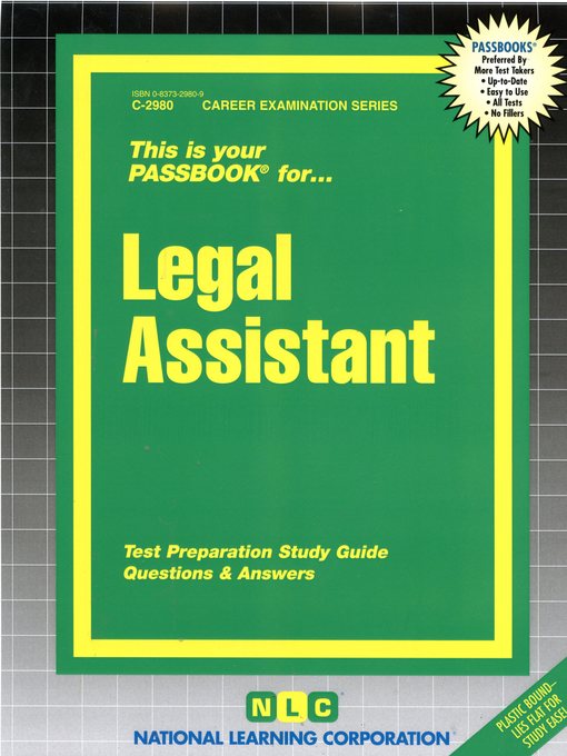 Title details for Legal Assistant by National Learning Corporation - Available